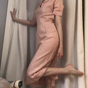Vintage pink long dress